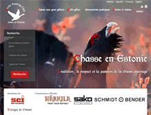 Tablet Screenshot of chasseenestonie.com